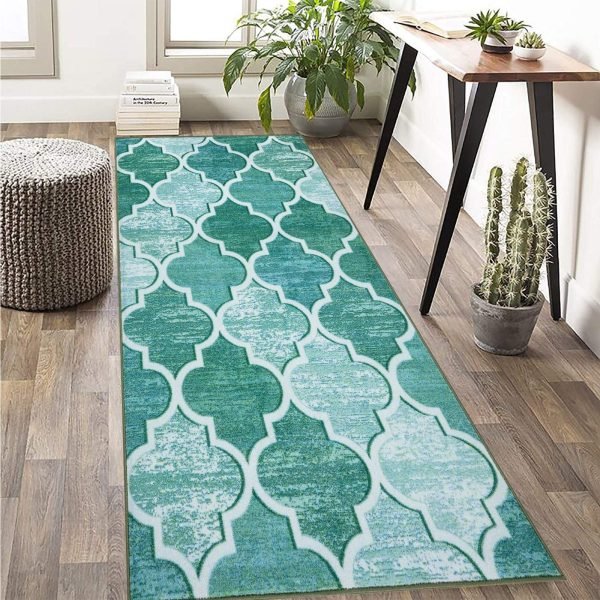 Aqua-4.jpg Ouranos geometric rug in Aqua