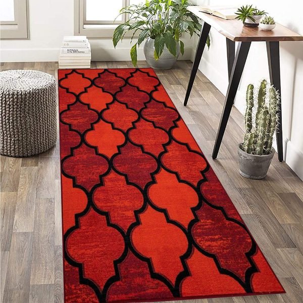 Red-50.jpg Ouranos geometric rug in Red