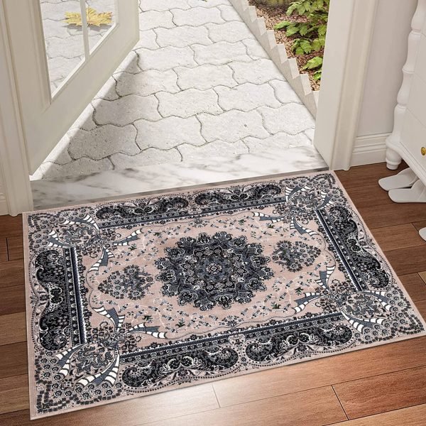 Beige.jpg Rada traditional floral rug in Beige