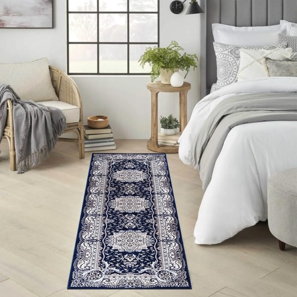 Blue-1.jpg Rada traditional floral rug in Blue