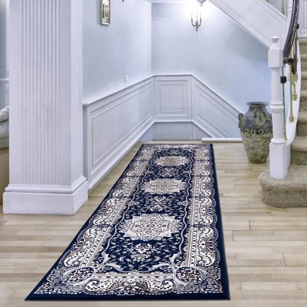 Rada traditional floral rug in Blue