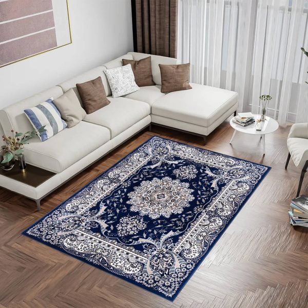 Rada traditional floral rug in Blue