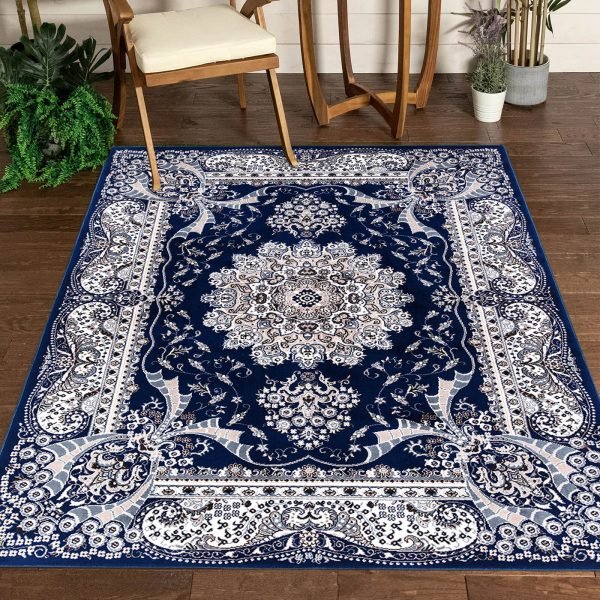 Rada traditional floral rug in Blue