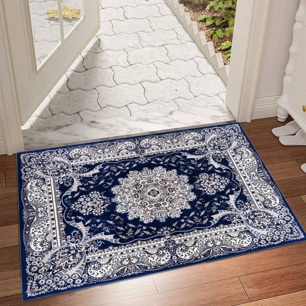 Rada traditional floral rug in Blue