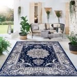 Rada traditional floral rug in Blue