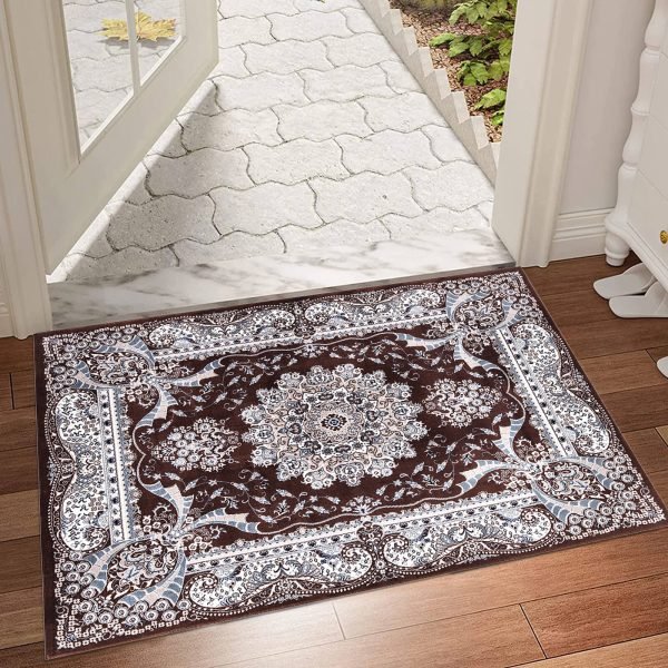 Rada traditional floral rug in Brown