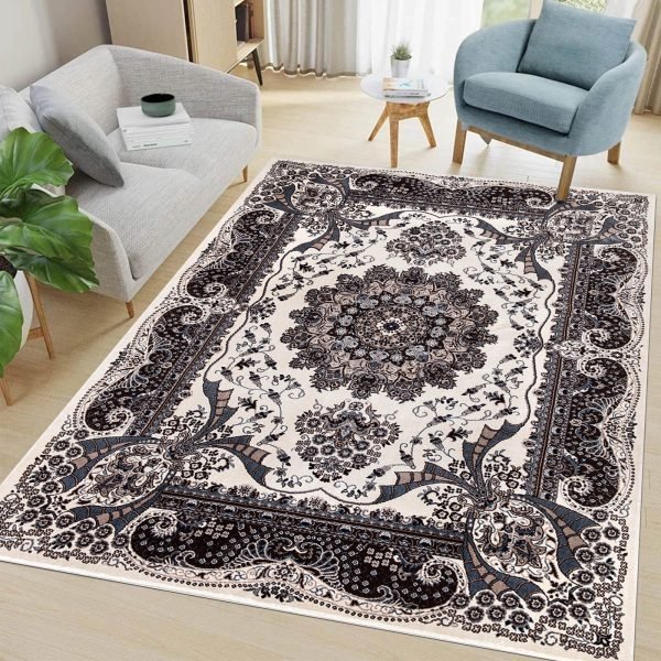 Rada traditional floral rug in Cream