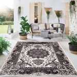 Rada traditional floral rug in Cream