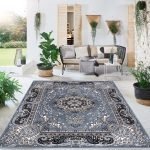 Rada traditional floral rug in Grey