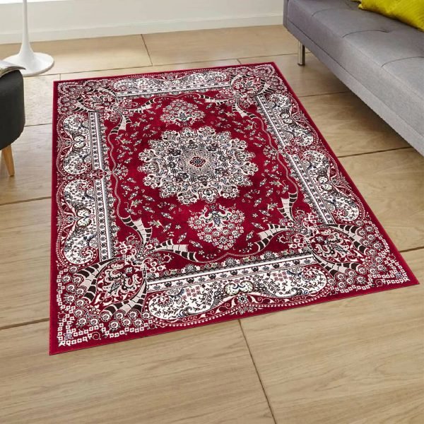 Rada traditional floral rug in Red