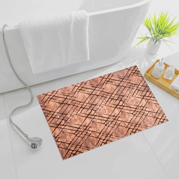 Amor abstract rug in Brown