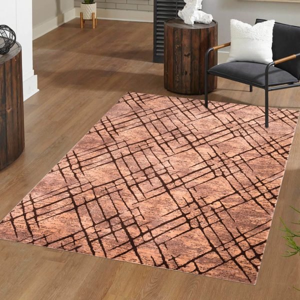 Brown-9.jpg Amor abstract rug in Brown