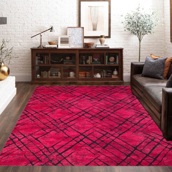 Burgundy-10.jpg Amor abstract rug in Burgundy