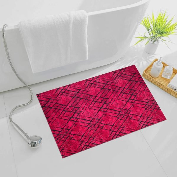 Amor abstract rug in Burgundy