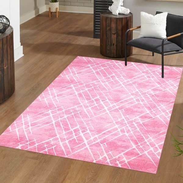 Pink-9.jpg Amor abstract rug in Pink