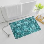 Amor abstract rug in Turquoise