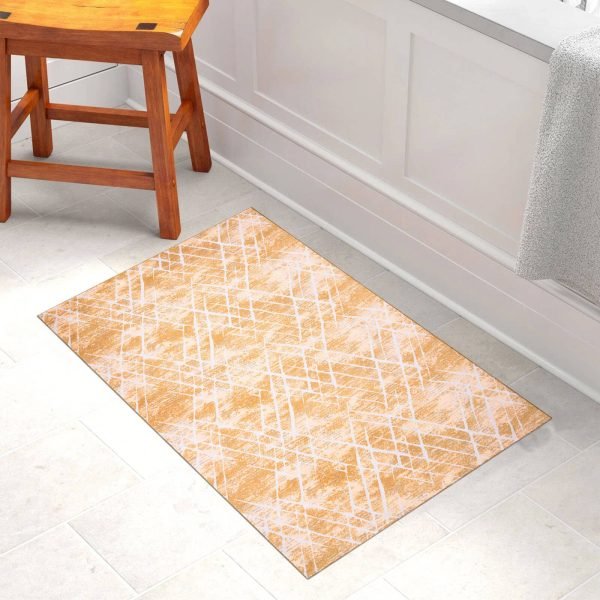 Amor abstract rug in Yellow