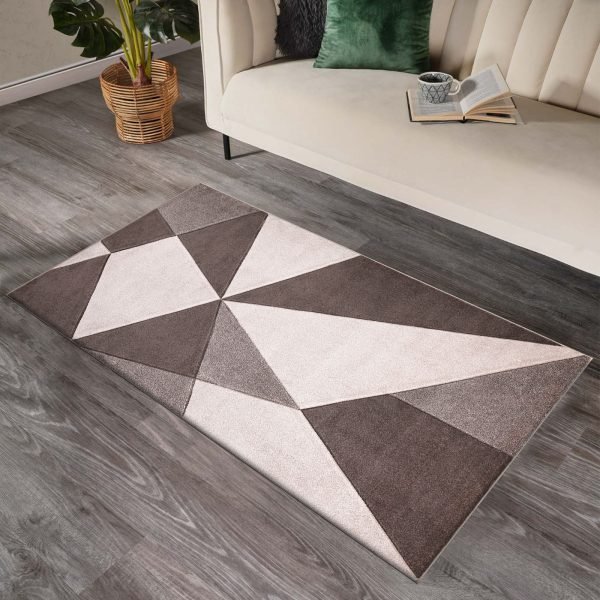 Athens geometric rug in Beige