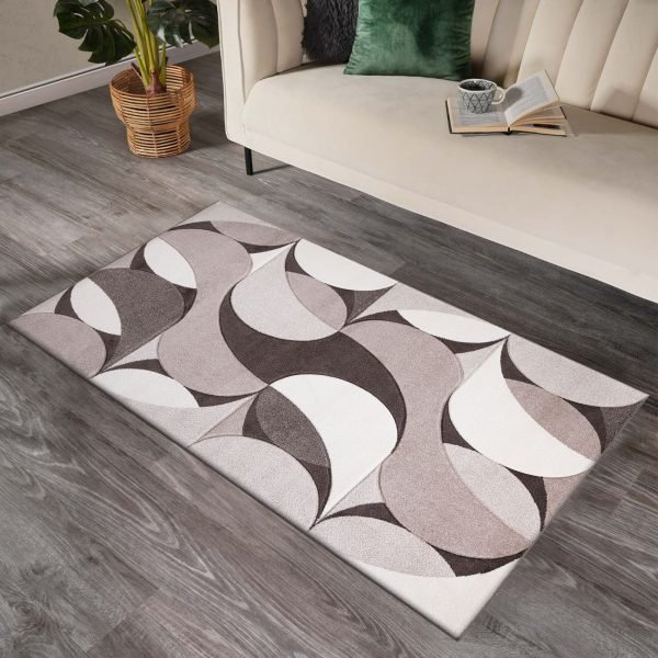 Beige-6.jpg Kenzo geometric rug in Beige
