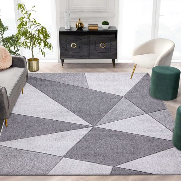 Grey-4.jpg Athens geometric rug in Grey
