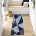 Athens geometric rug in Navy