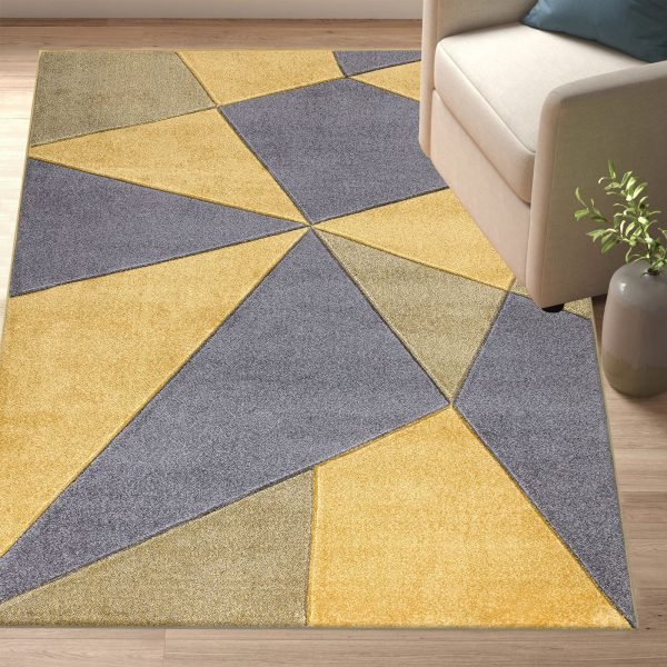 Ochra-3.jpg Athens geometric rug in Ochre
