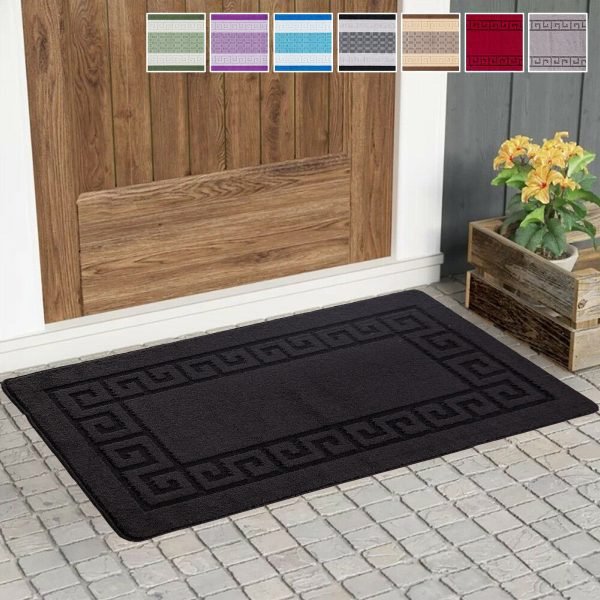 Rocco plain rug in Black