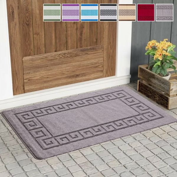 Rocco plain rug in Dark Grey