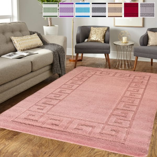 Pink-10.jpg Rocco plain rug in Pink