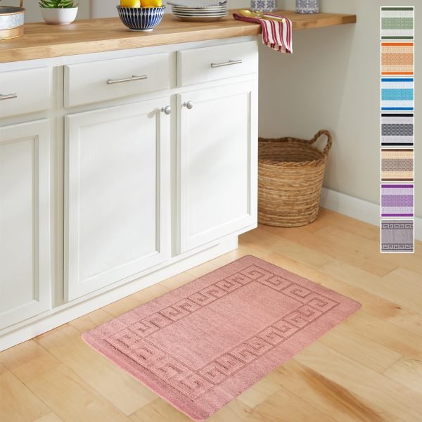 Pink.jpg Rocco plain rug in Pink