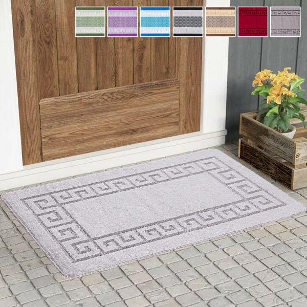 Rocco plain rug in Silver