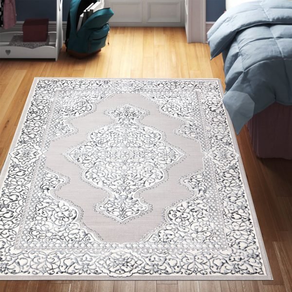 Grey-41.jpg Sarina vintage floral rug in Grey