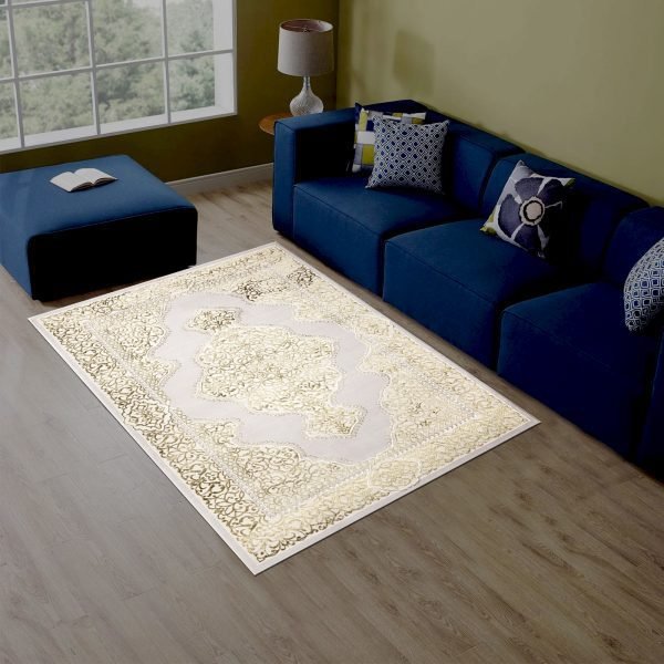 Ochra-13.jpg Sarina vintage floral rug in Ochre