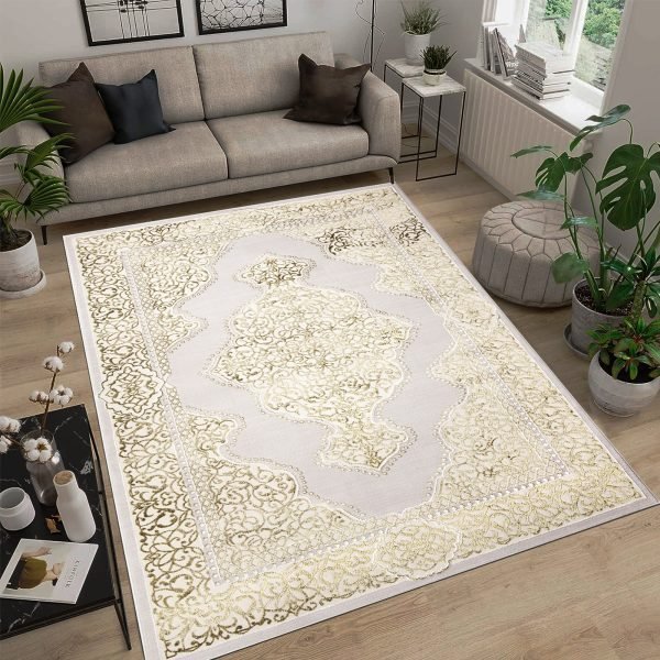 Ochra-17.jpg Sarina vintage floral rug in Ochre