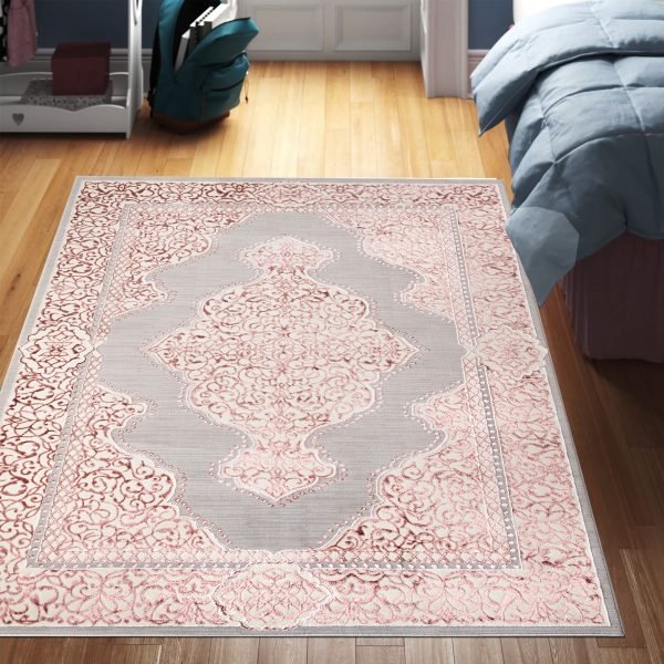 Pink-16.jpg Sarina vintage floral rug in Pink