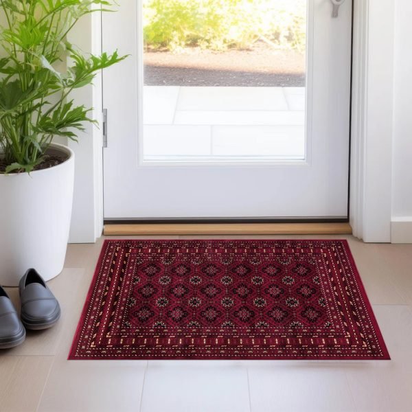 Red-19.jpg Tagab traditional oriental rug in Red
