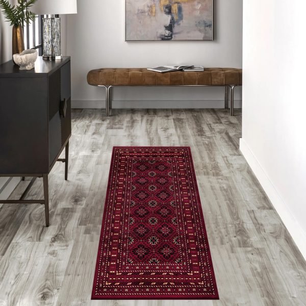 Tagab traditional oriental rug in Red