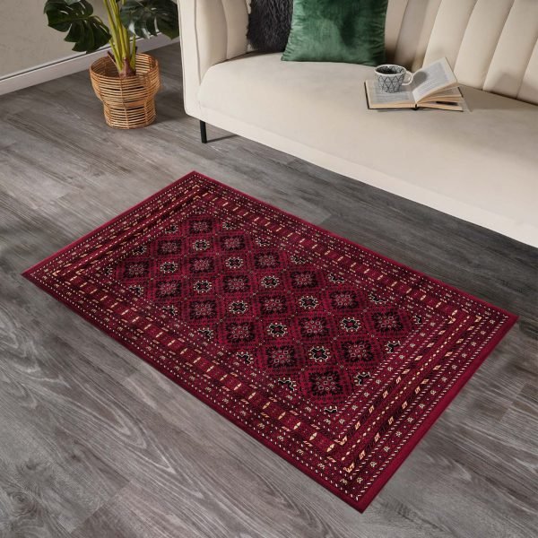 Red-21.jpg Tagab traditional oriental rug in Red