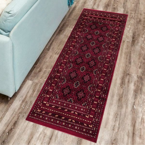 Tagab traditional oriental rug in Red