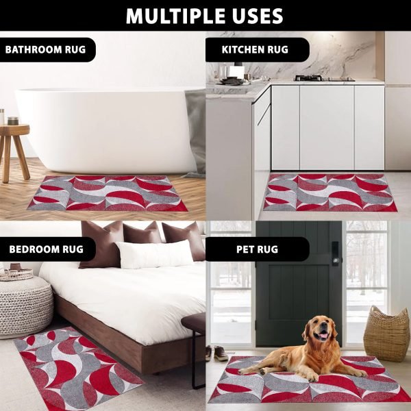 Kenzo geometric rug – medium pile, natural jute backing – photo 5