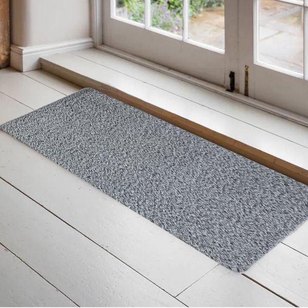 Silver-16.jpg Natty plain shaggy rug in Silver