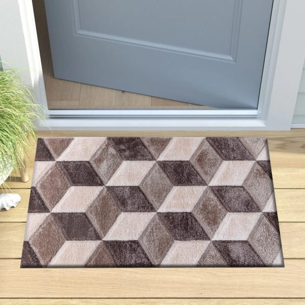 Beige-17.jpg Qurto geometric shaggy rug in Beige