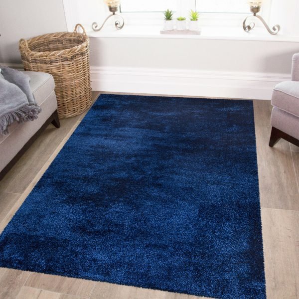 Blue-28.jpg Yourk plain shaggy rug in Blue