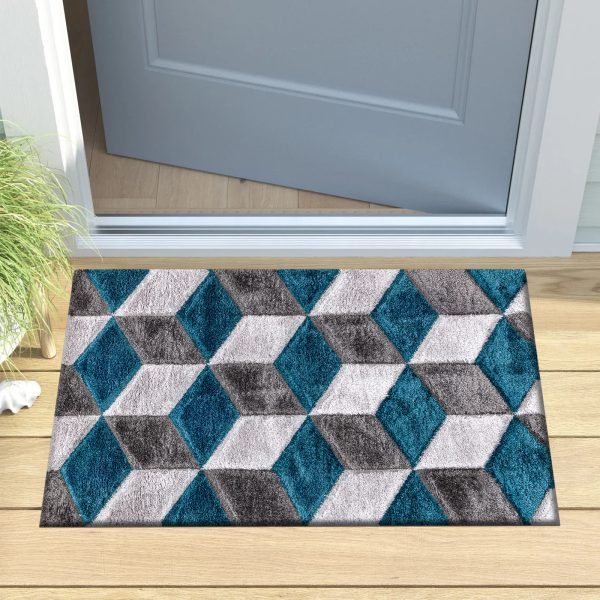 Emerald-18.jpg Qurto geometric shaggy rug in Emerald