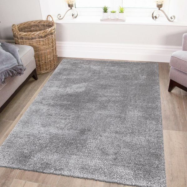 Silver-4.jpg Yourk plain shaggy rug in Silver
