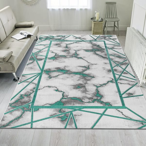 Emerald-13.jpg Kiens marble effect rug in Emerald
