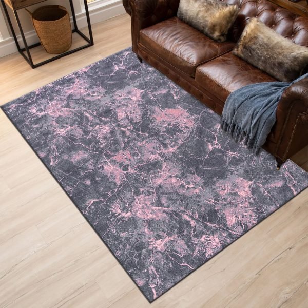 Pink-4.jpg Marble effect rug in Pink