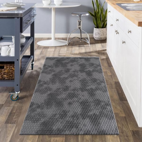 Antrasit-3.jpg Mosaic geometric rug in Anthracite