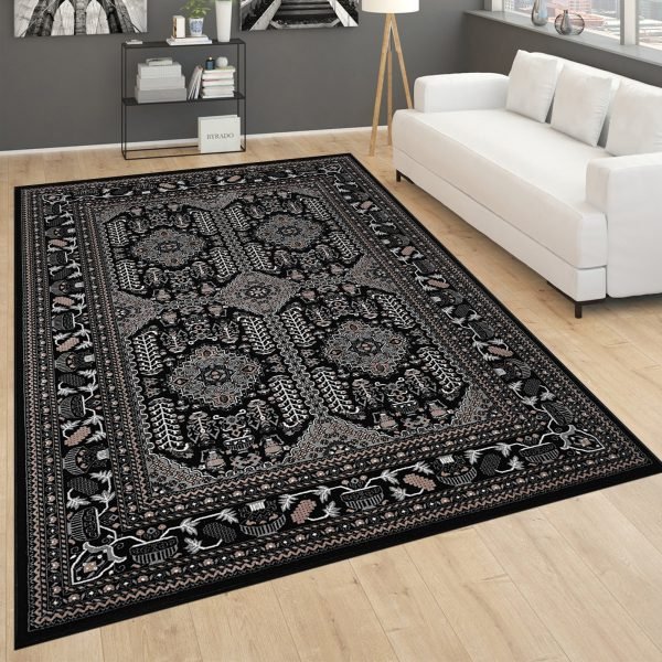 Black-13.jpg Zinat traditional rug in Black