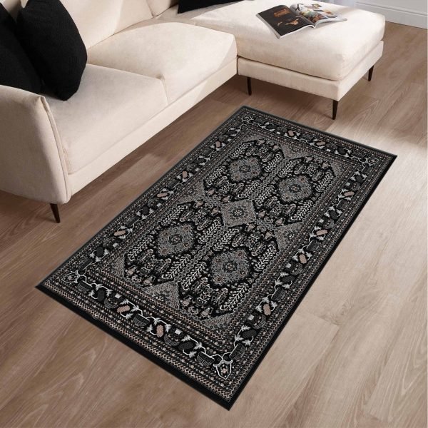 Black-9.jpg Zinat traditional rug in Black